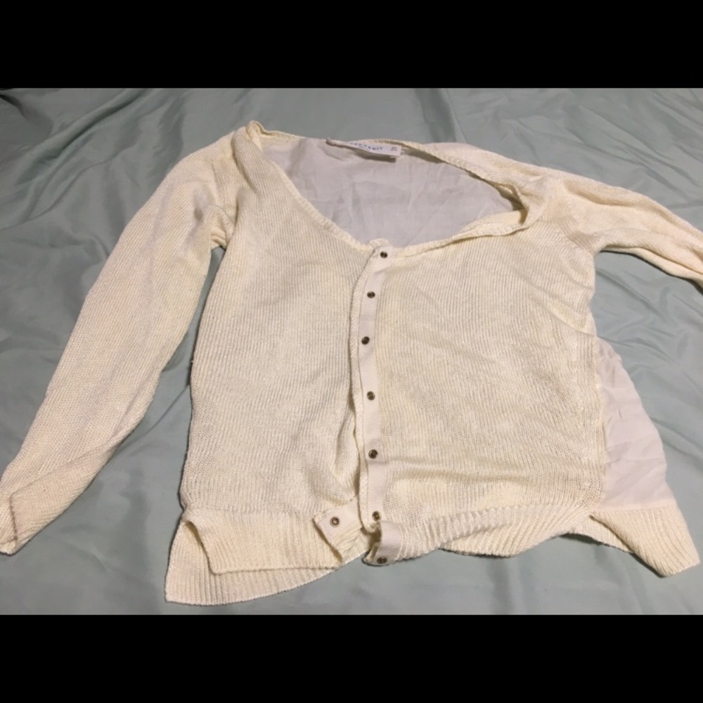 Yellow Zara Knit Cardigan